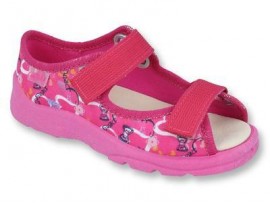 BEFADO dívčí sandálek kožená stélka 869x132 růžová