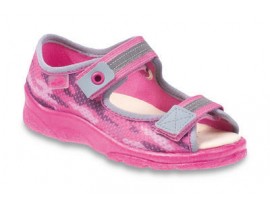 BEFADO dívčí sandálek kožená stélka 869x132 růžová