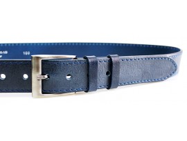 Pánský kožený opasek Penny Belts 22-1-59 modrý