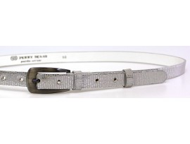 Dámský kožený opasek Penny Belts 20-179-606 stříbrná