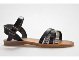 ARTIKER dámský sandál 48C0416 černo/stříbrná