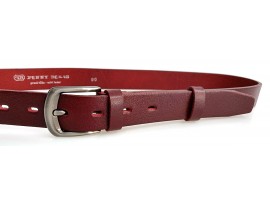 Dámský kožený opasek Penny Belts 30-191-95 bordó