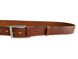 Pánský kožený společenský opasek Penny Belts 100-4-48 hnědý