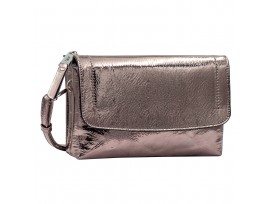 GABOR kabelka ELISSA METALLIC FLAP BAG S TOP ZIP 4111 - 124 - metallic grey