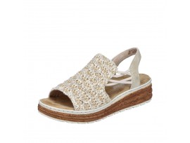RIEKER dámský letní sandál 62741-60 beige