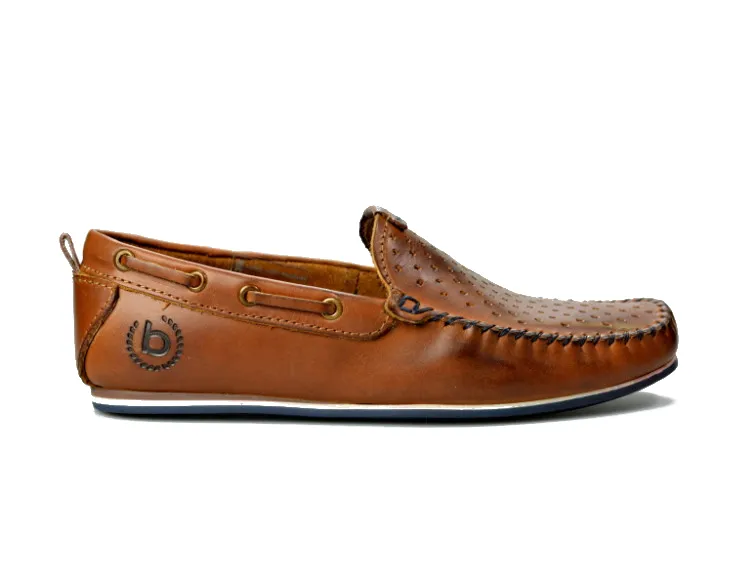 Bugatti Pánské mokasíny — cognac — koňaková — BUGATTI — barva koňaková