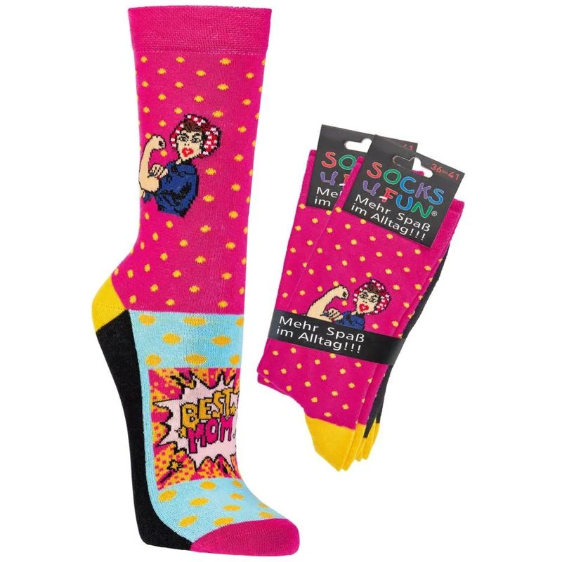 Socks 4 fun Ponožka pán dám .21 žena — růžová — SOCKS 4 FUN — barva růžová
