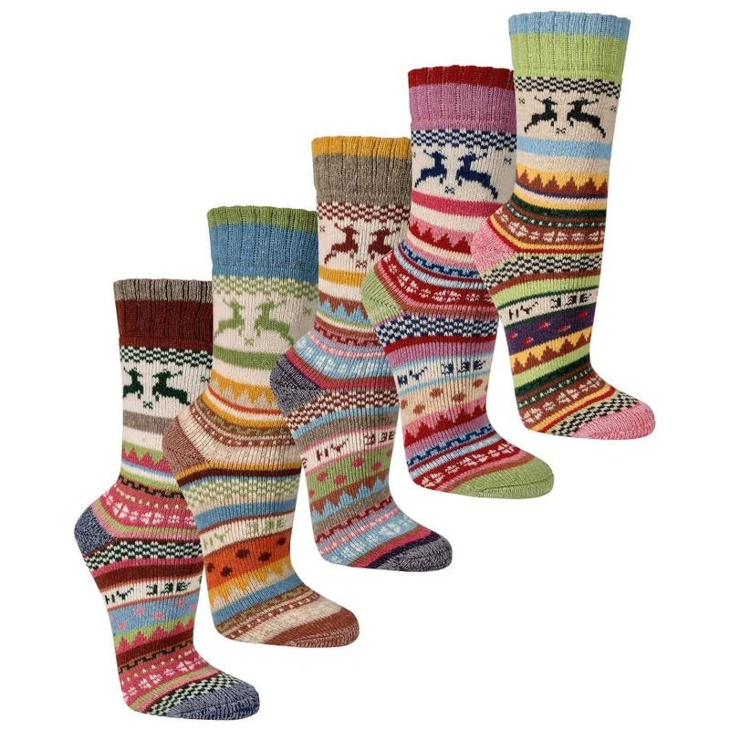 Socks 4 fun Ponožka pán dám vlna mix — SOCKS 4 FUN