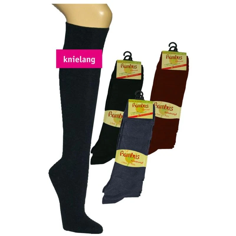 Socks 4 fun BAMBUSOVÁ podkolenka YOU — černá — SOCKS 4 FUN — barva černá