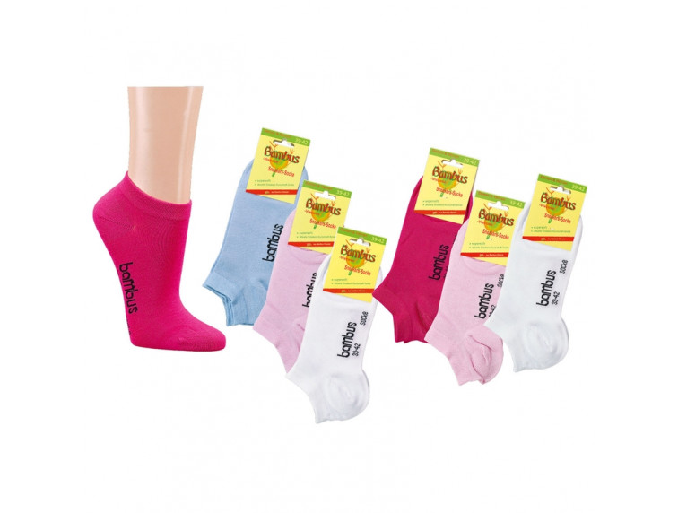 Socks 4 fun BAMBUSOVÁ ponožka nízká sneakers sv.modrá — světle modrá, SOCKS 4 FUN, o 60 % pod doporučenou cenou výrobce