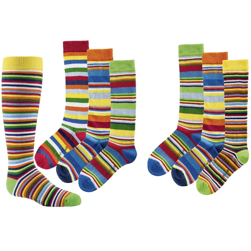 Socks 4 fun Podkolenka dětská pruh multicolor — vícebarevná — foto 2 z 2 — SOCKS 4 FUN