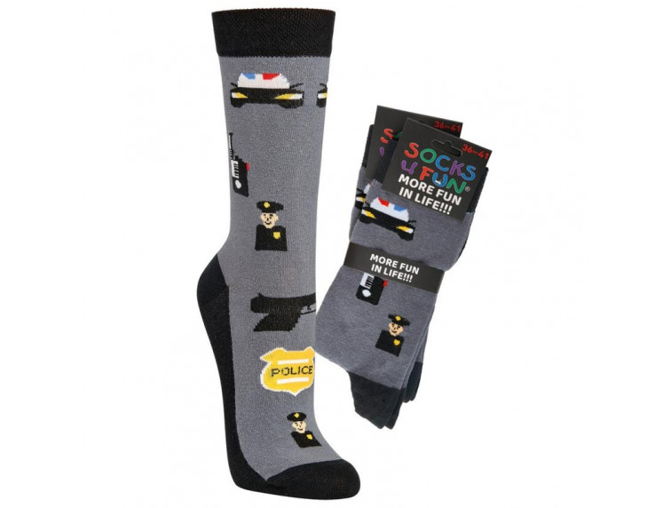 Socks 4 fun Ponožka pán dám .87 policie, SOCKS 4 FUN, o 60 % pod doporučenou cenou výrobce