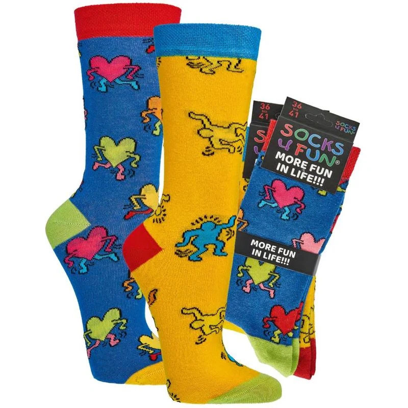 Socks 4 fun Ponožka pán dám .50 modern art multicolor — vícebarevná — SOCKS 4 FUN — barva vícebarevná