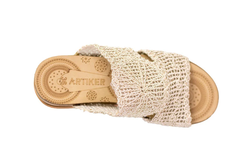Artiker Dámské pantofle — pantofel textilní — béžová — foto 3 z 3 — ARTIKER