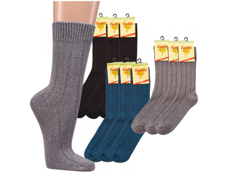 BAMBUSOVÁ ponožka teplá SOCKS 4 YOU 2191 šedá, velikost — foto 2 z 4 — SOCKS 4 FUN