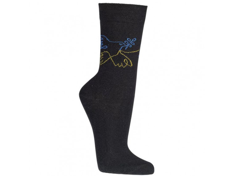 Ponožka pán/dám Socks 4 fun 6209.40 pták černá, Ponožka uni — foto 2 z 2 — SOCKS 4 FUN