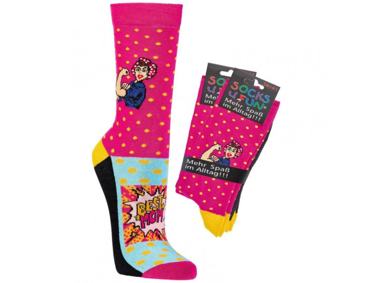 Ponožka pán/dám Socks 4 fun 6209.21 žena růžová — foto 2 z 2 — SOCKS 4 FUN