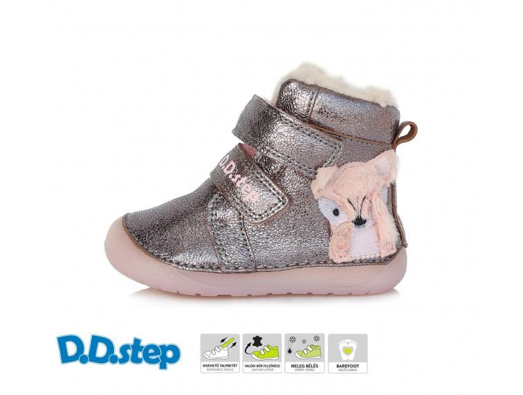 Ddstep Dívčí kotníkové boty — zimní růžová (vel. 21–25) — DDstep