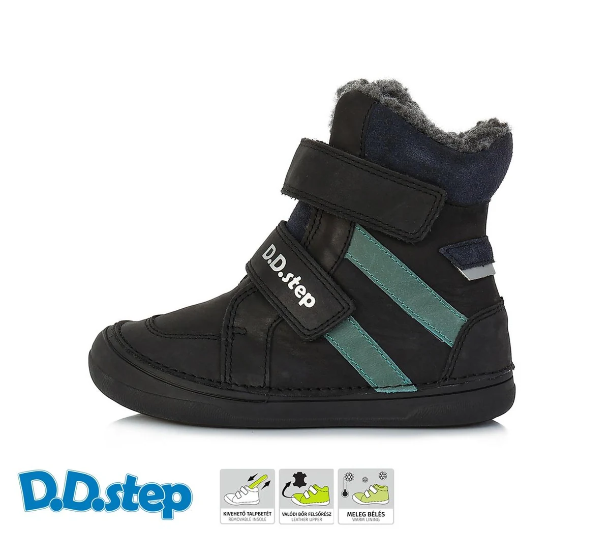 Ddstep Chlapecké kotníkové boty — zimní — šedá — foto 2 z 2 — DDstep