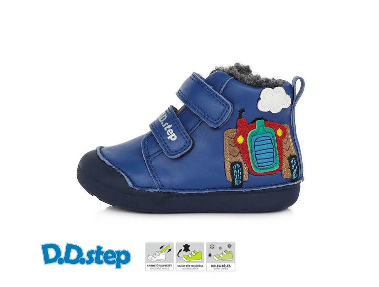 Ddstep Dětský zimní kotník chlapecký W066-359A — modrá — DDstep — barva modrá