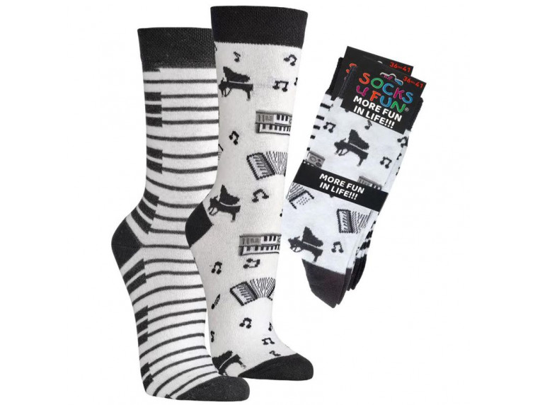 Ponožka pán/dám Socks 4 fun 6209.71 piáno bílá, Ponožka uni — foto 2 z 3 — SOCKS 4 FUN